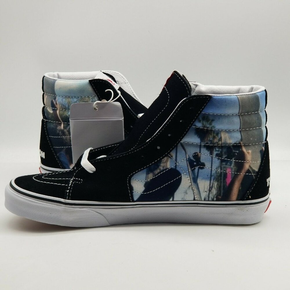 Vans Sk8-Hi MOCA Frances Stark Mens 10 Black Skate Sneaker Shoes VN0A5KRHA55 - Picture 2 of 9